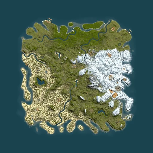 Rust map seed 128120331, 6000x6000m top-down preview