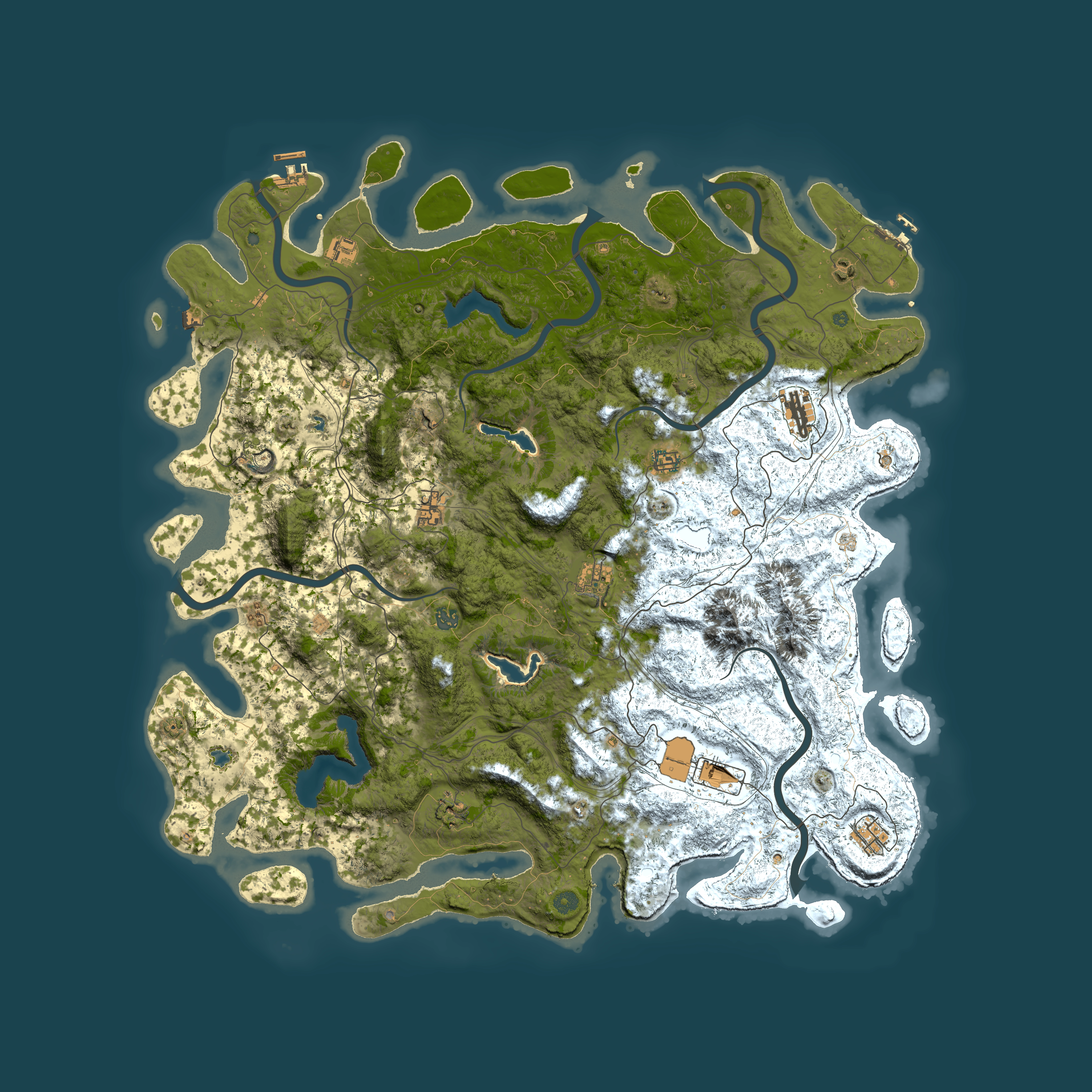 Full top-down render of Rust map seed 389373653, 5500x5500m
