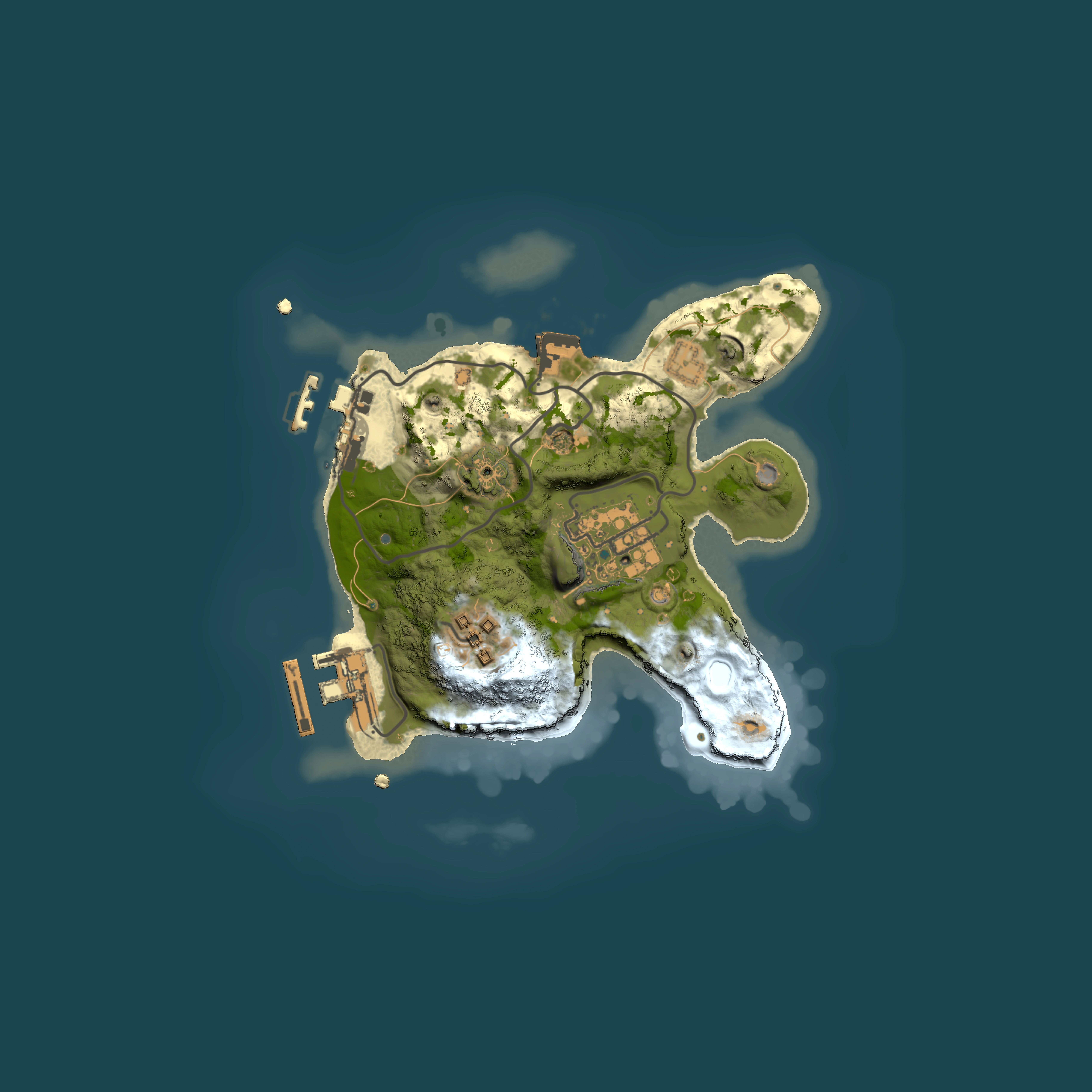 Full top-down render of Rust map seed 1889645257, 2000x2000m