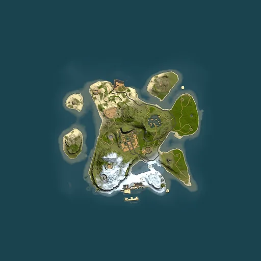 Rust map seed 1484013065, 2000x2000m top-down preview