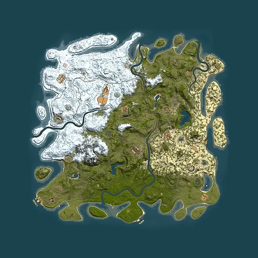 Rust map seed 1871940410, 5500x5500m top-down preview