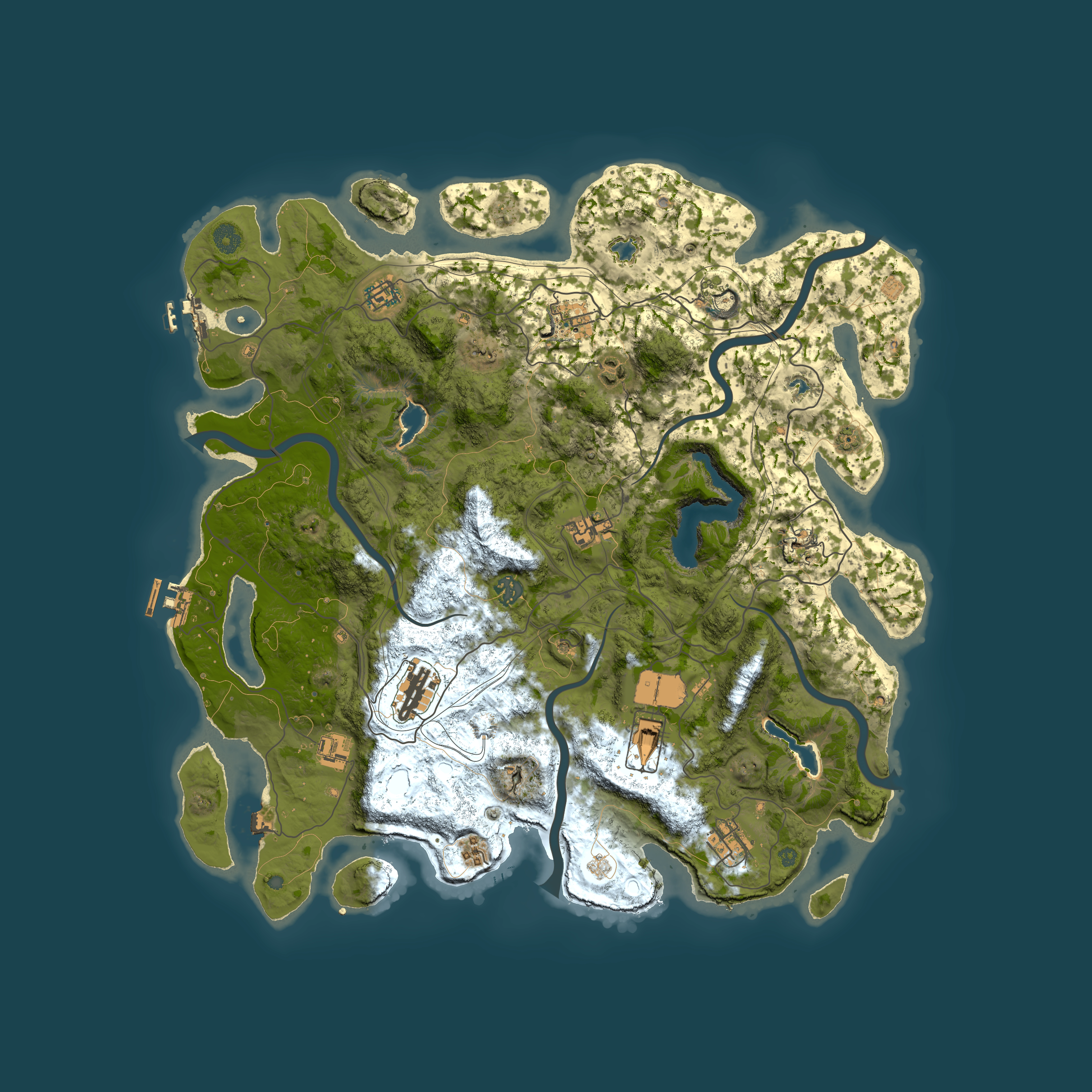 Full top-down render of Rust map seed 2074839253, 4500x4500m
