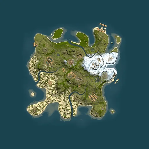 Rust map seed 1508154598, 3000x3000m top-down preview