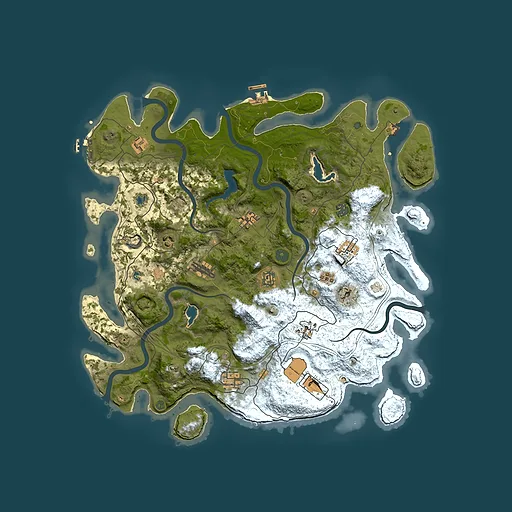 Rust map seed 2140970525, 4500x4500m top-down preview