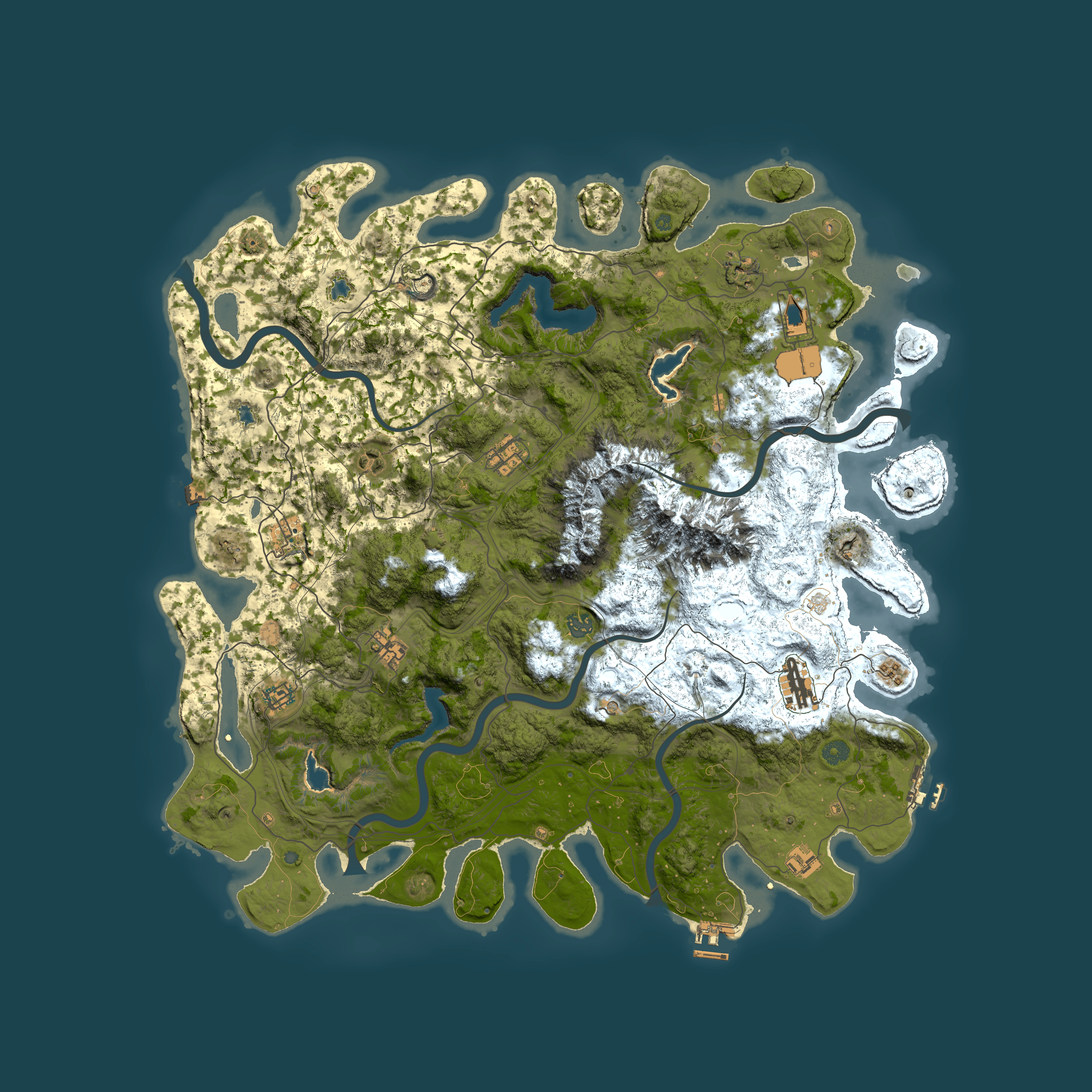 Full top-down render of Rust map seed 863909251, 5000x5000m