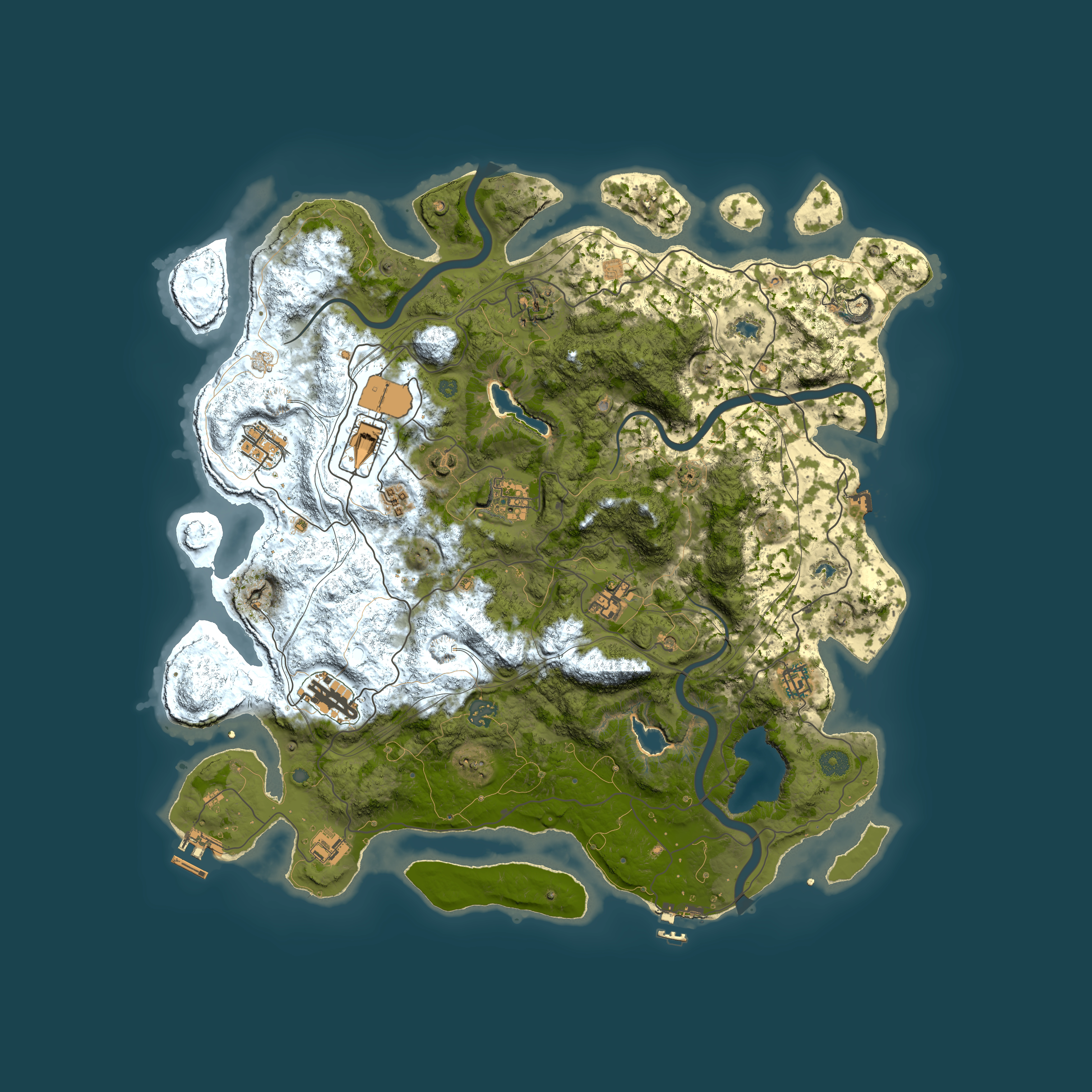 Full top-down render of Rust map seed 1026539196, 4500x4500m