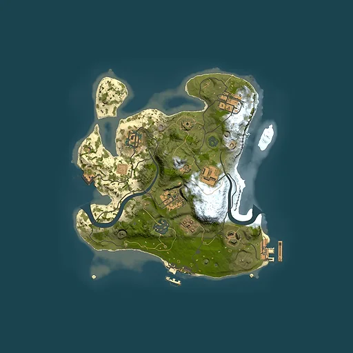 Rust map seed 1195120134, 2500x2500m top-down preview