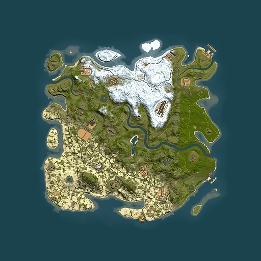 Rust map seed 947552834, 4000x4000m top-down preview