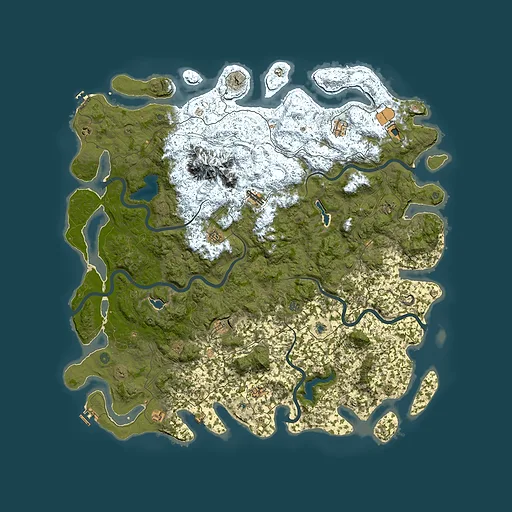 Rust map seed 1007022008, 6000x6000m top-down preview
