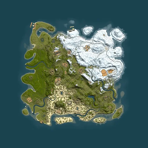 Rust map seed 213555182, 4500x4500m top-down preview