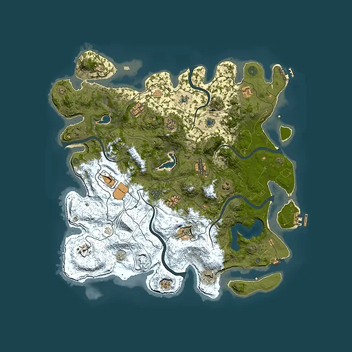 Rust map seed 432494340, 4500x4500m top-down preview