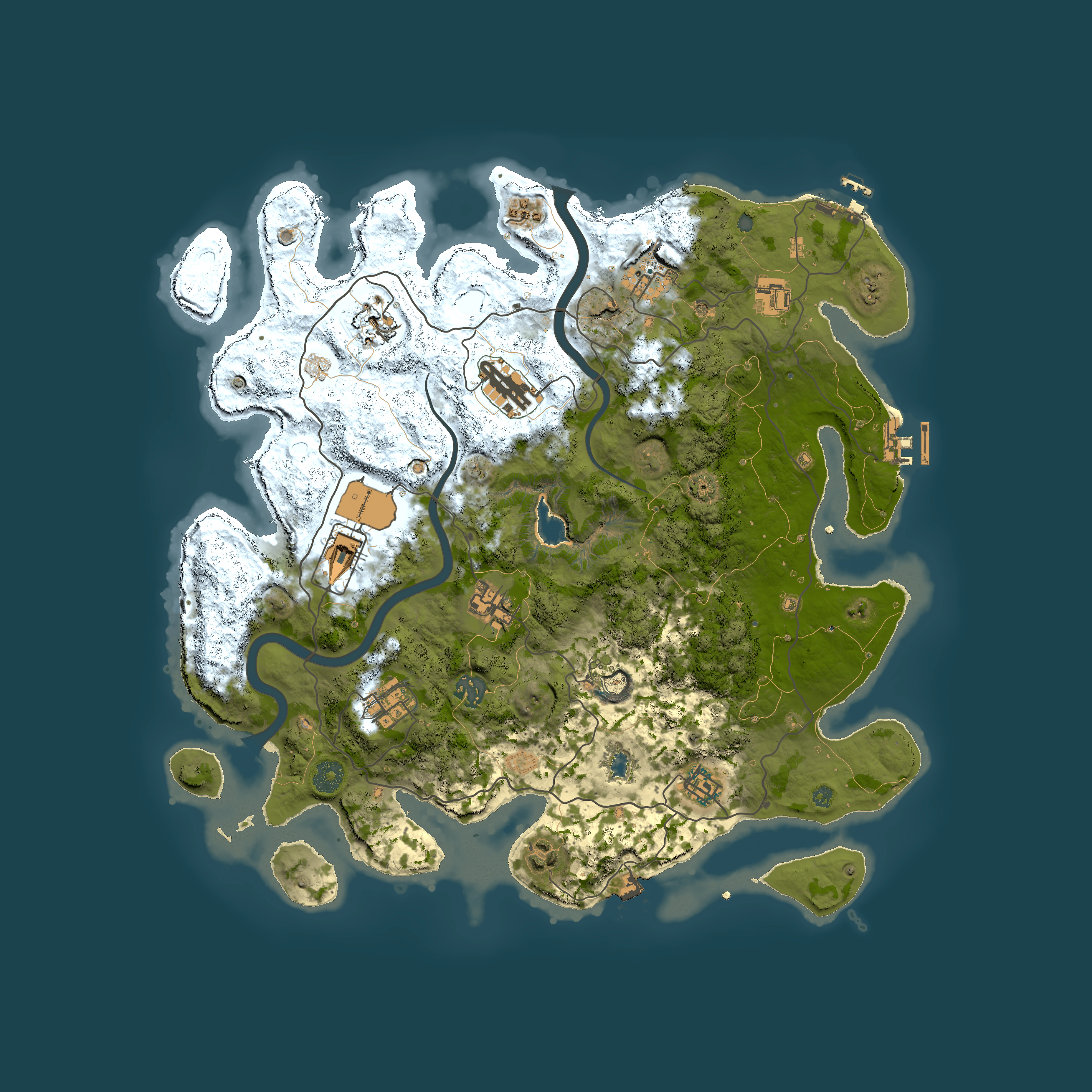 Full top-down render of Rust map seed 1552754505, 4000x4000m