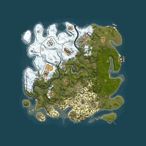 Rust map seed 1552754505, 4000x4000m top-down preview