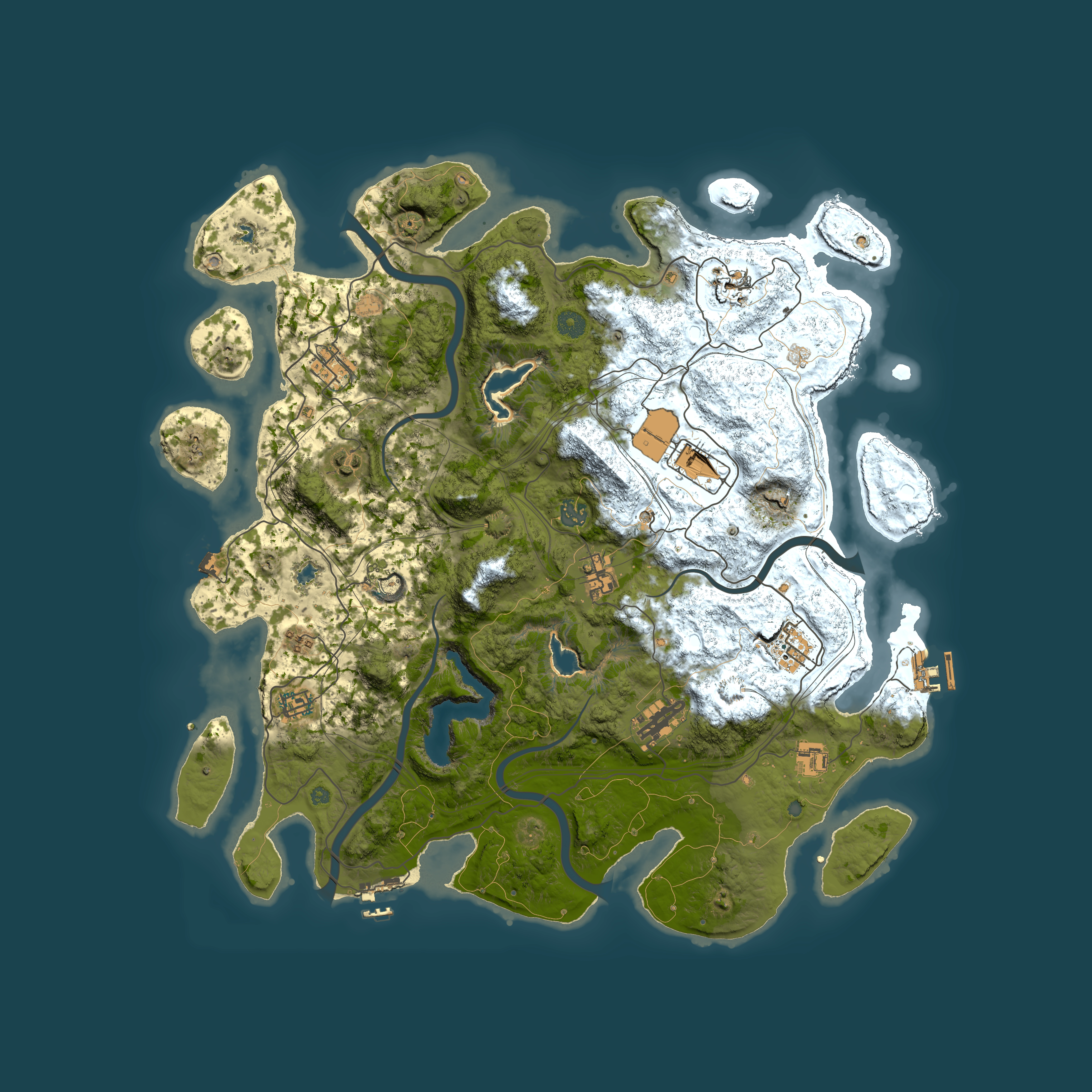 Full top-down render of Rust map seed 1687209156, 4500x4500m