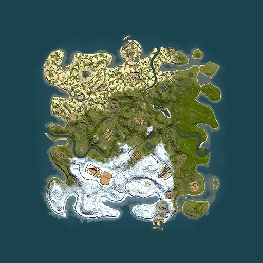 Rust map seed 1127233577, 4000x4000m top-down preview
