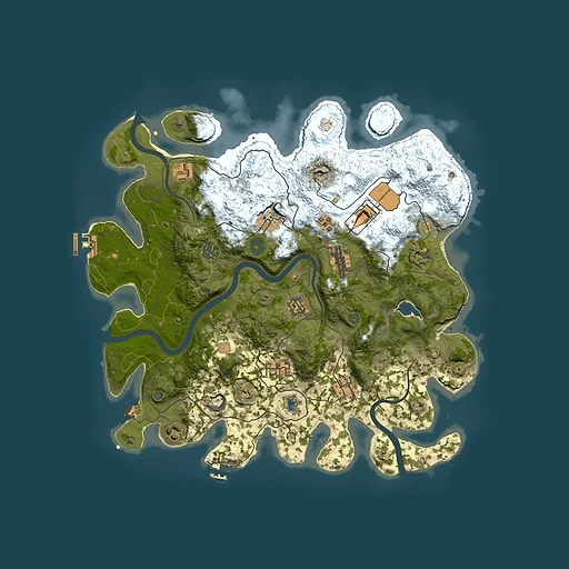 Rust map seed 1537457992, 4000x4000m top-down preview
