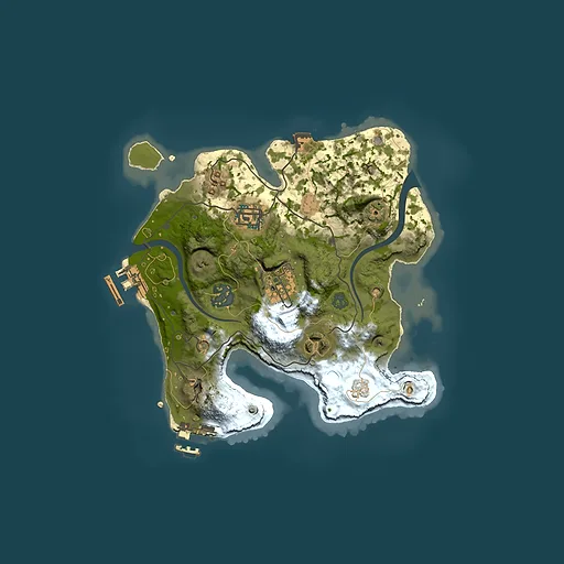 Rust map seed 1531360351, 2500x2500m top-down preview