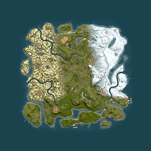 Rust map seed 1337, 4250x4250m top-down preview