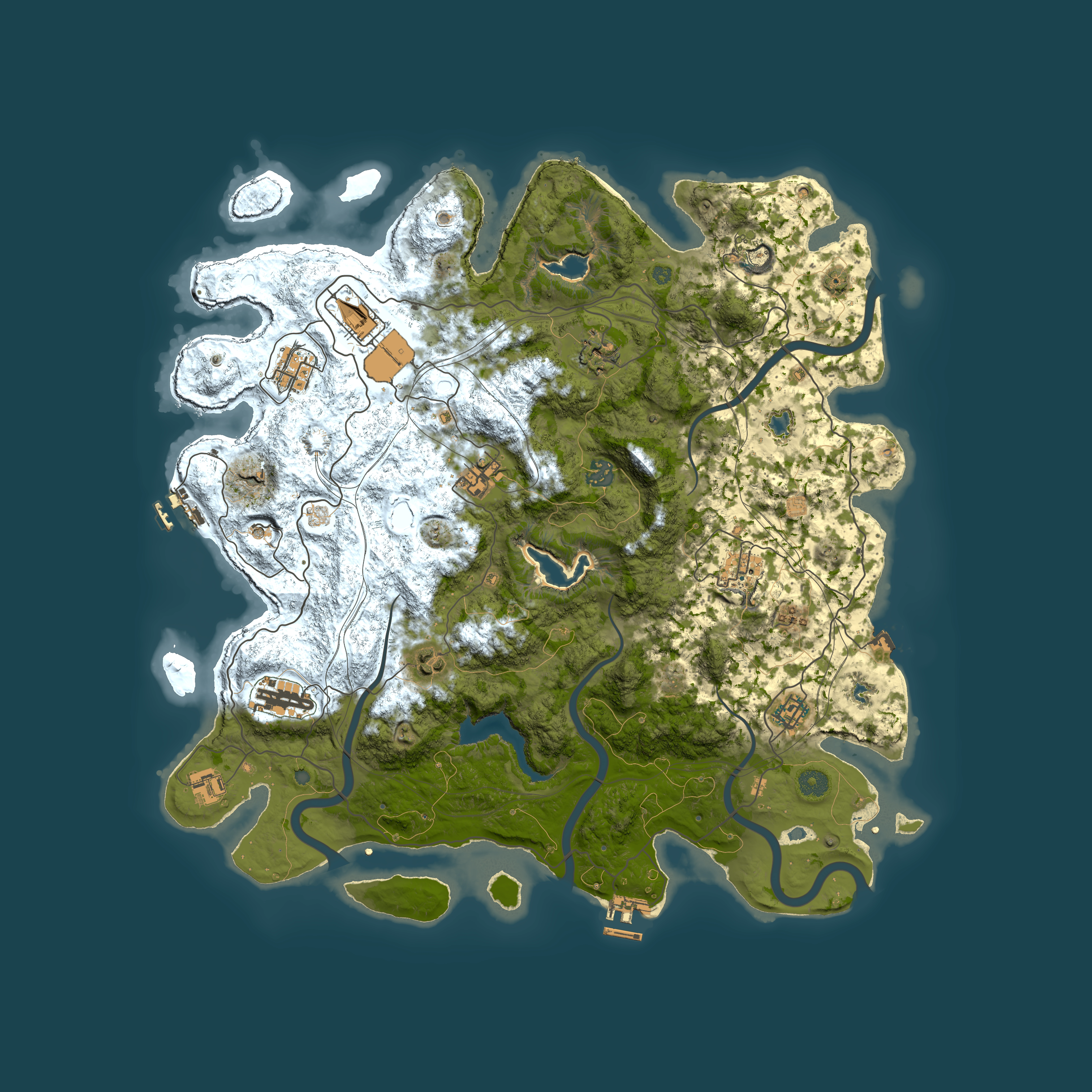 Full top-down render of Rust map seed 2047531638, 4500x4500m