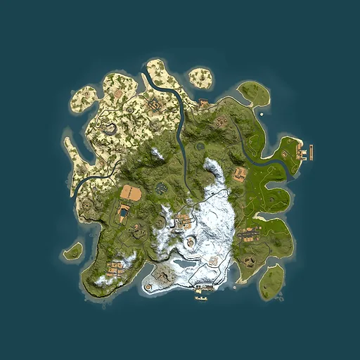 Rust map seed 687176589, 3500x3500m top-down preview