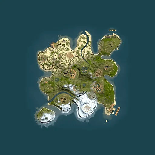 Rust map seed 486834780, 2500x2500m top-down preview