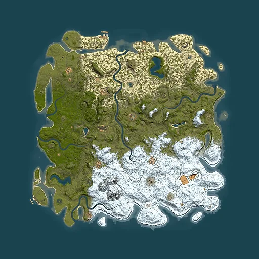 Rust map seed 1148634079, 6000x6000m top-down preview