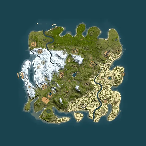 Rust map seed 1011999613, 4000x4000m top-down preview