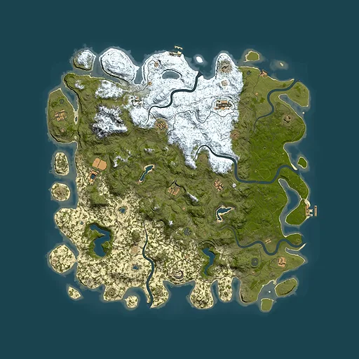 Rust map seed 916325260, 5500x5500m top-down preview
