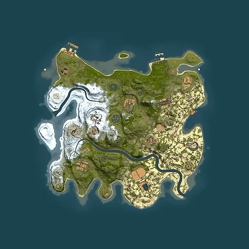 Rust map seed 1032482187, 3500x3500m top-down preview