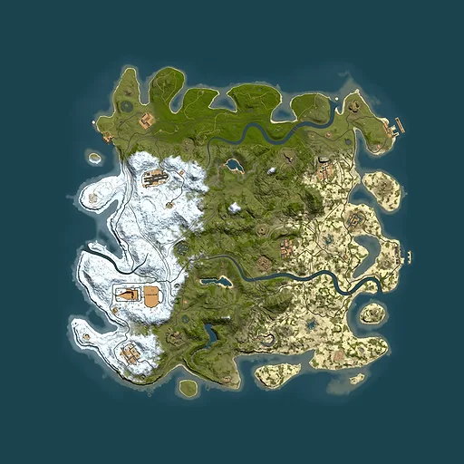 Rust map seed 636603573, 4500x4500m top-down preview