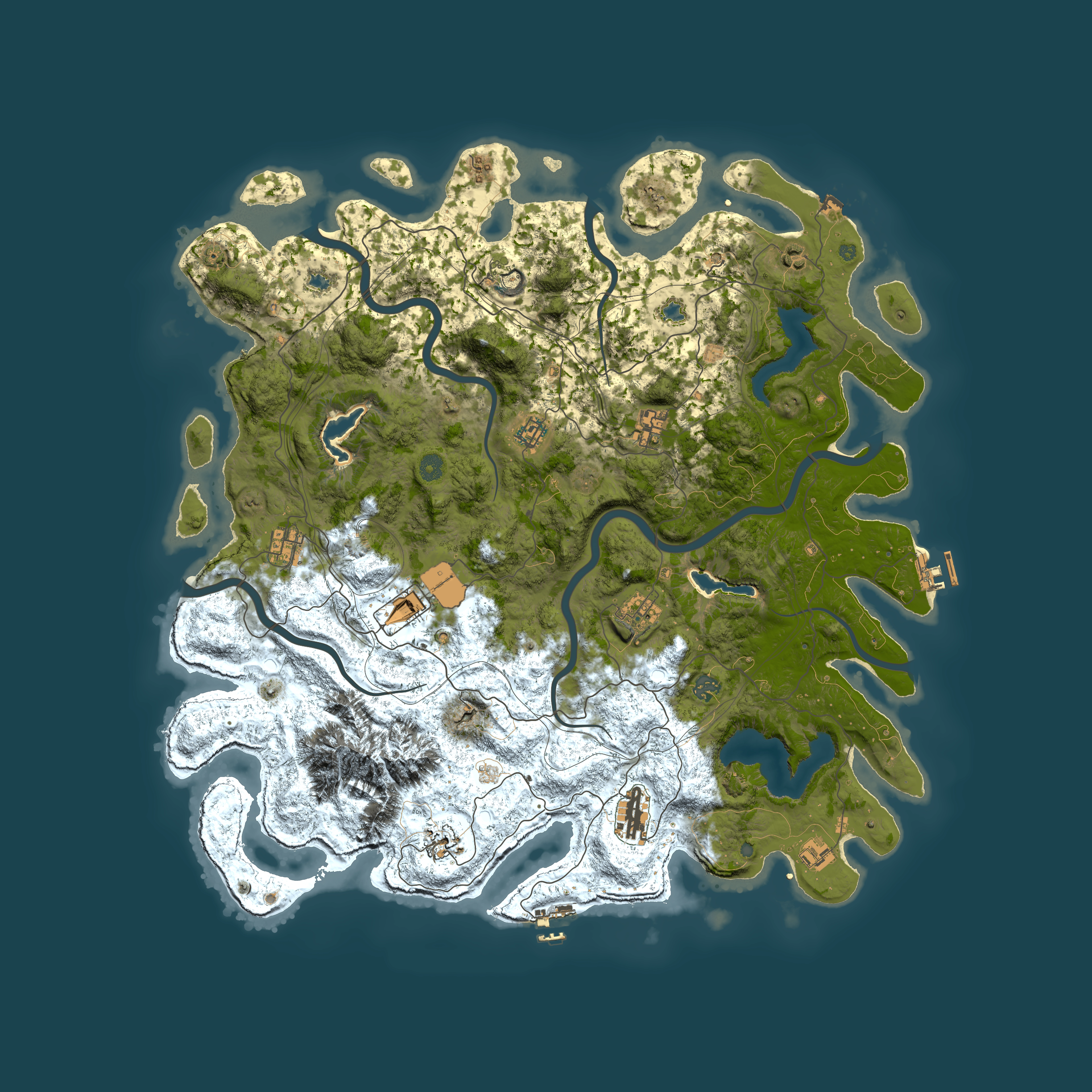 Full top-down render of Rust map seed 1302071753, 5000x5000m