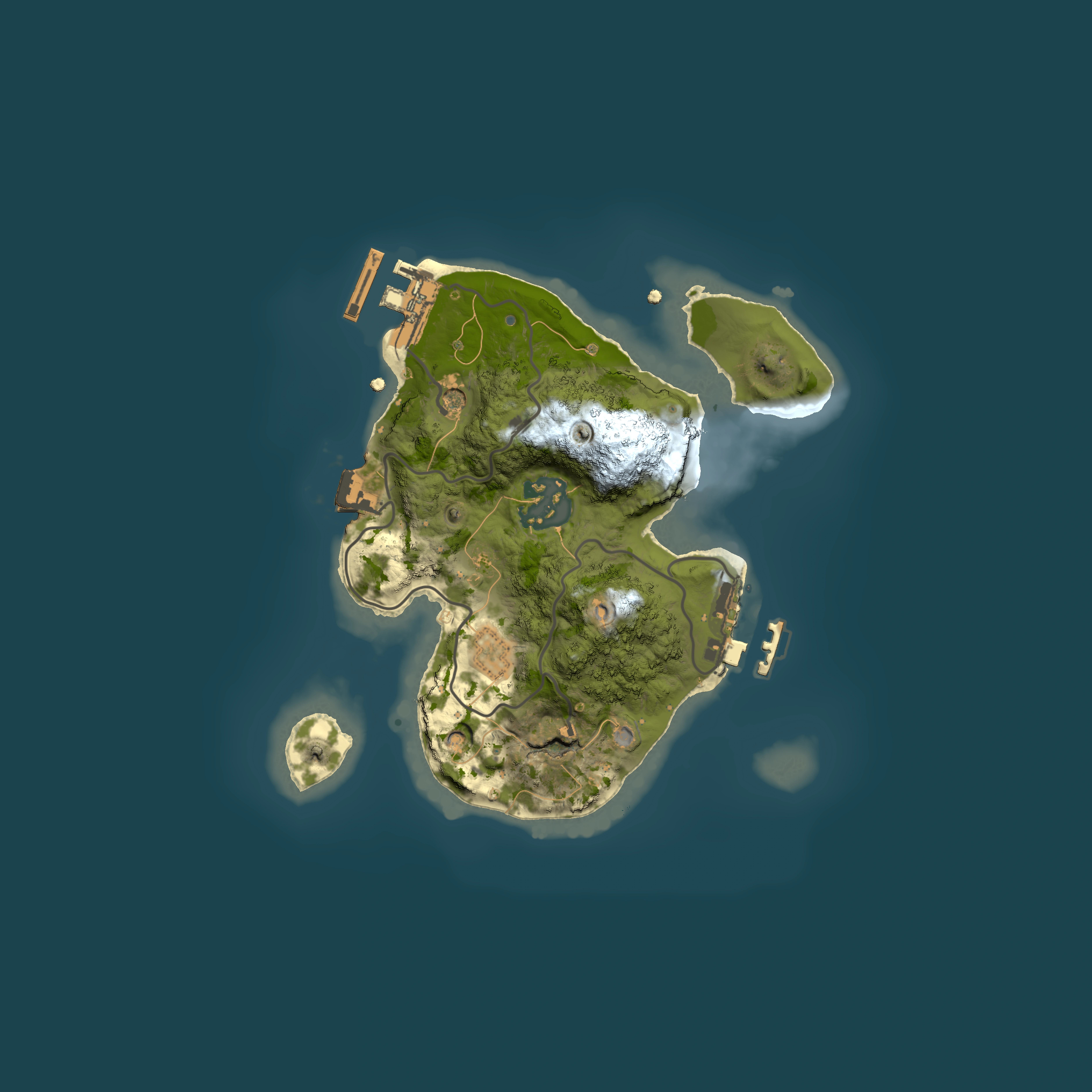 Full top-down render of Rust map seed 1643479603, 2000x2000m