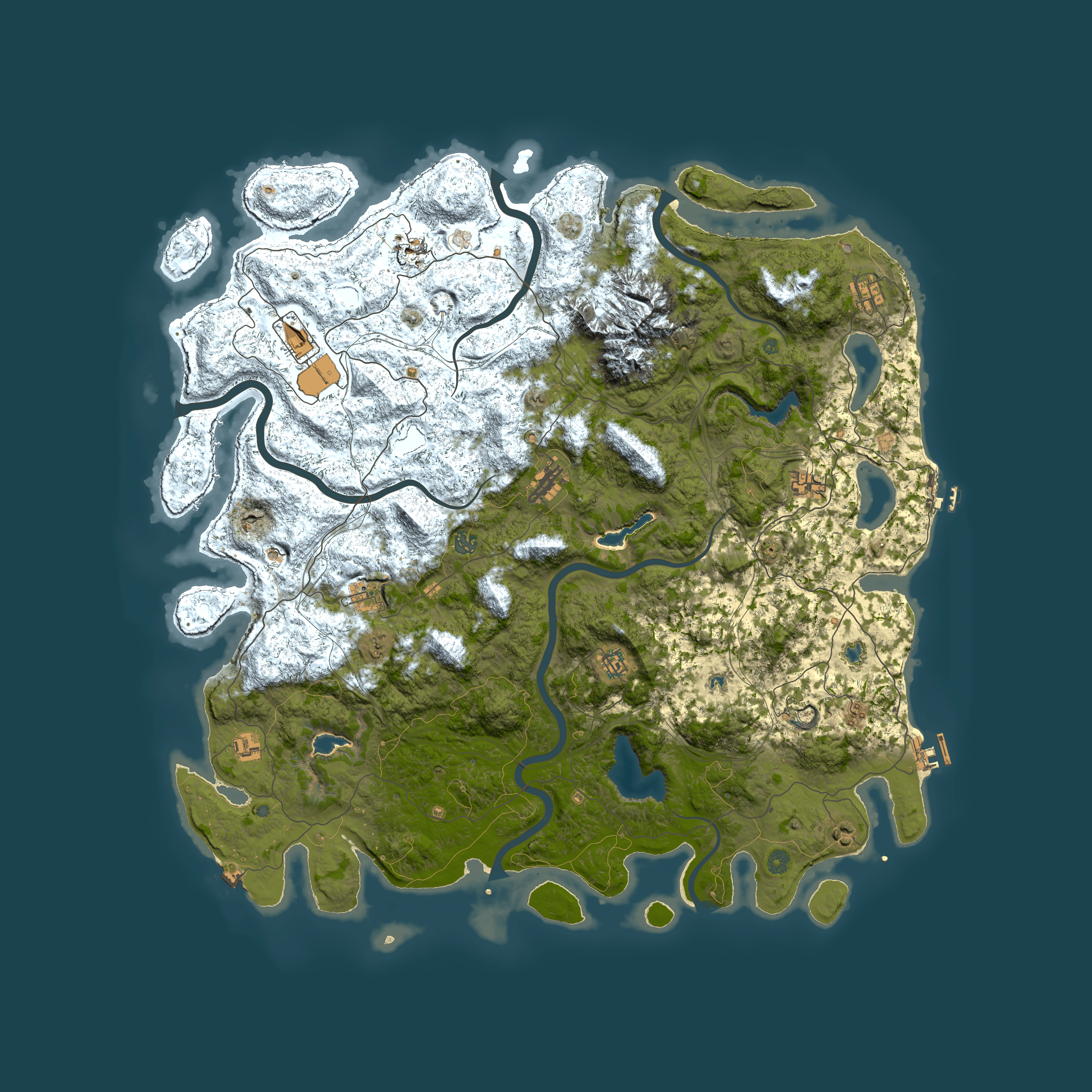 Full top-down render of Rust map seed 112134701, 5500x5500m