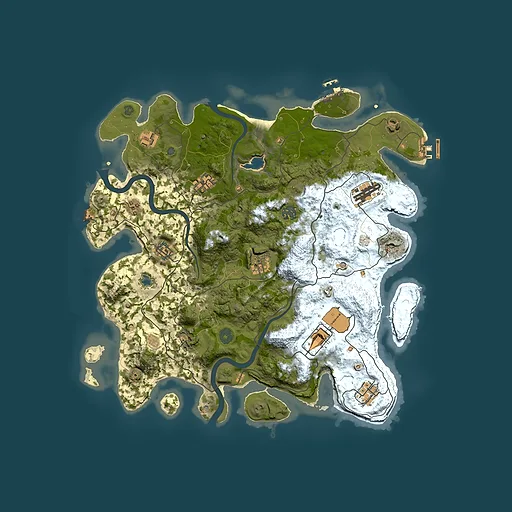 Rust map seed 356700668, 4000x4000m top-down preview