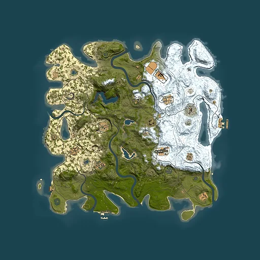 Rust map seed 1928447078, 4500x4500m top-down preview