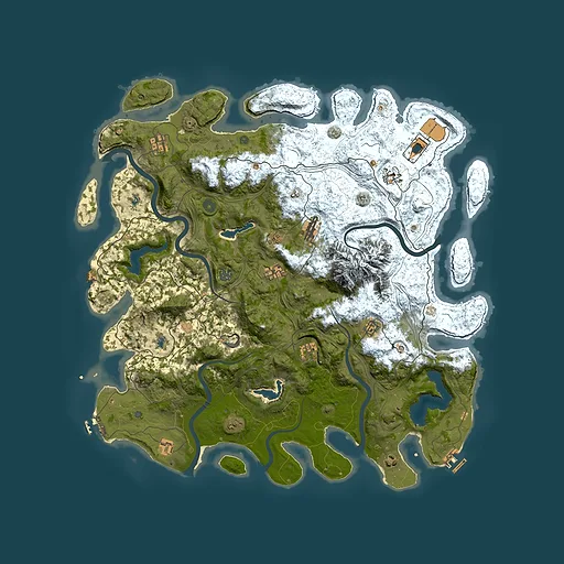 Rust map seed 1514533, 5000x5000m top-down preview