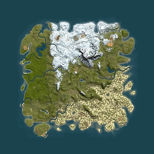 Rust map seed 588586405, 6000x6000m top-down preview