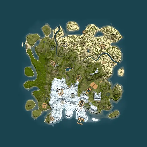 Rust map seed 943087195, 4000x4000m top-down preview