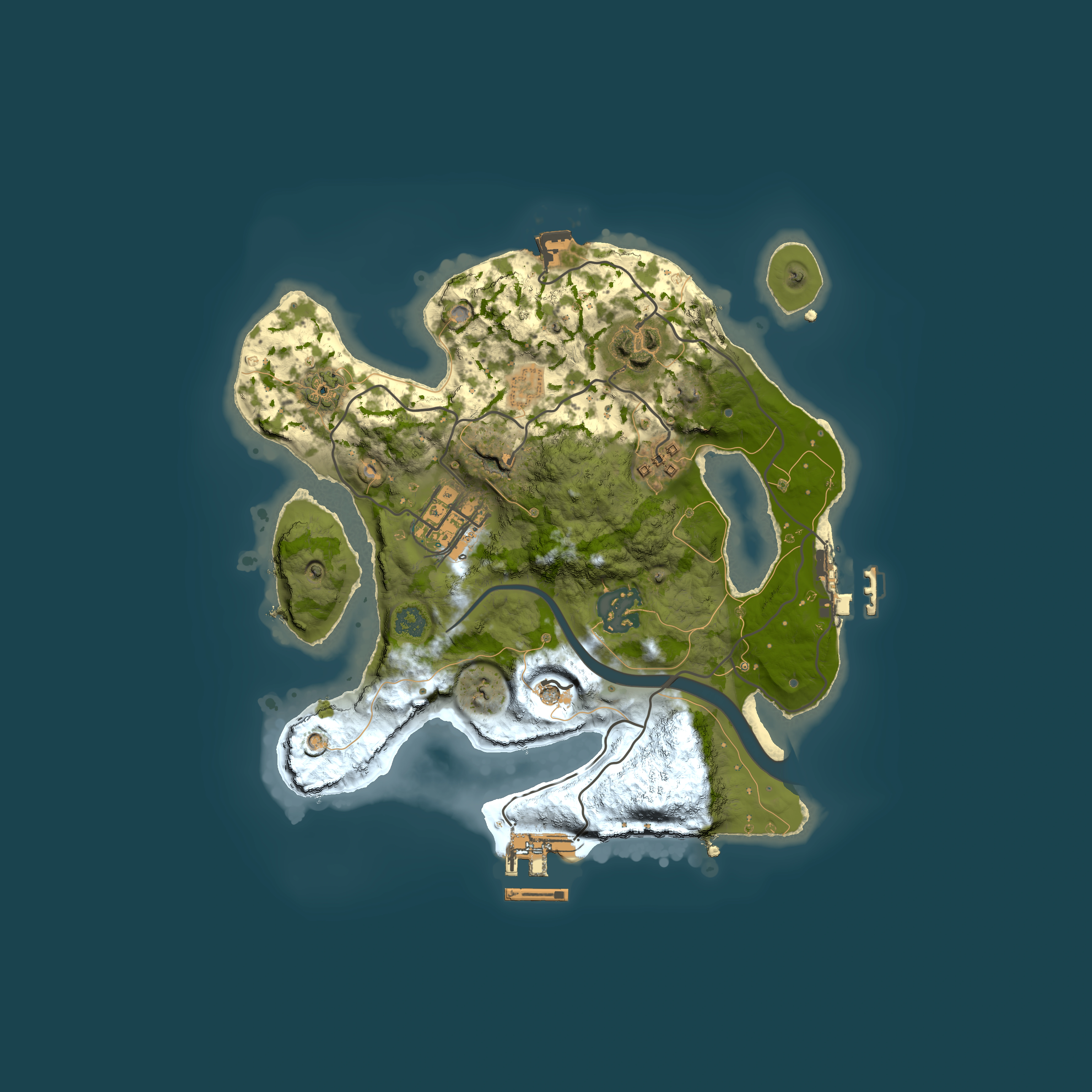 Full top-down render of Rust map seed 1637906187, 2500x2500m