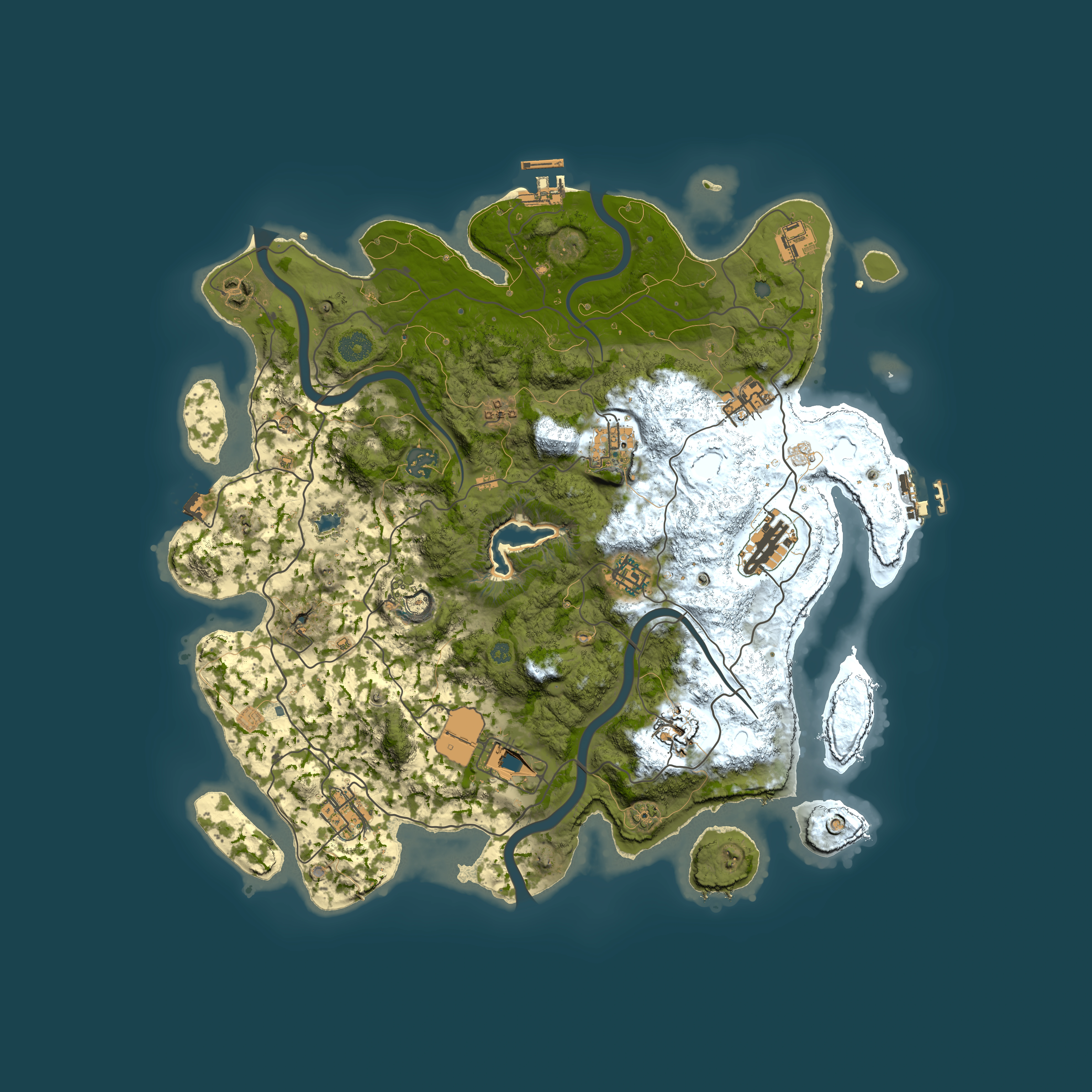Full top-down render of Rust map seed 1883928752, 4000x4000m