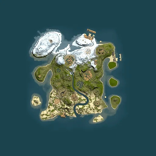 Rust map seed 1858335558, 2500x2500m top-down preview