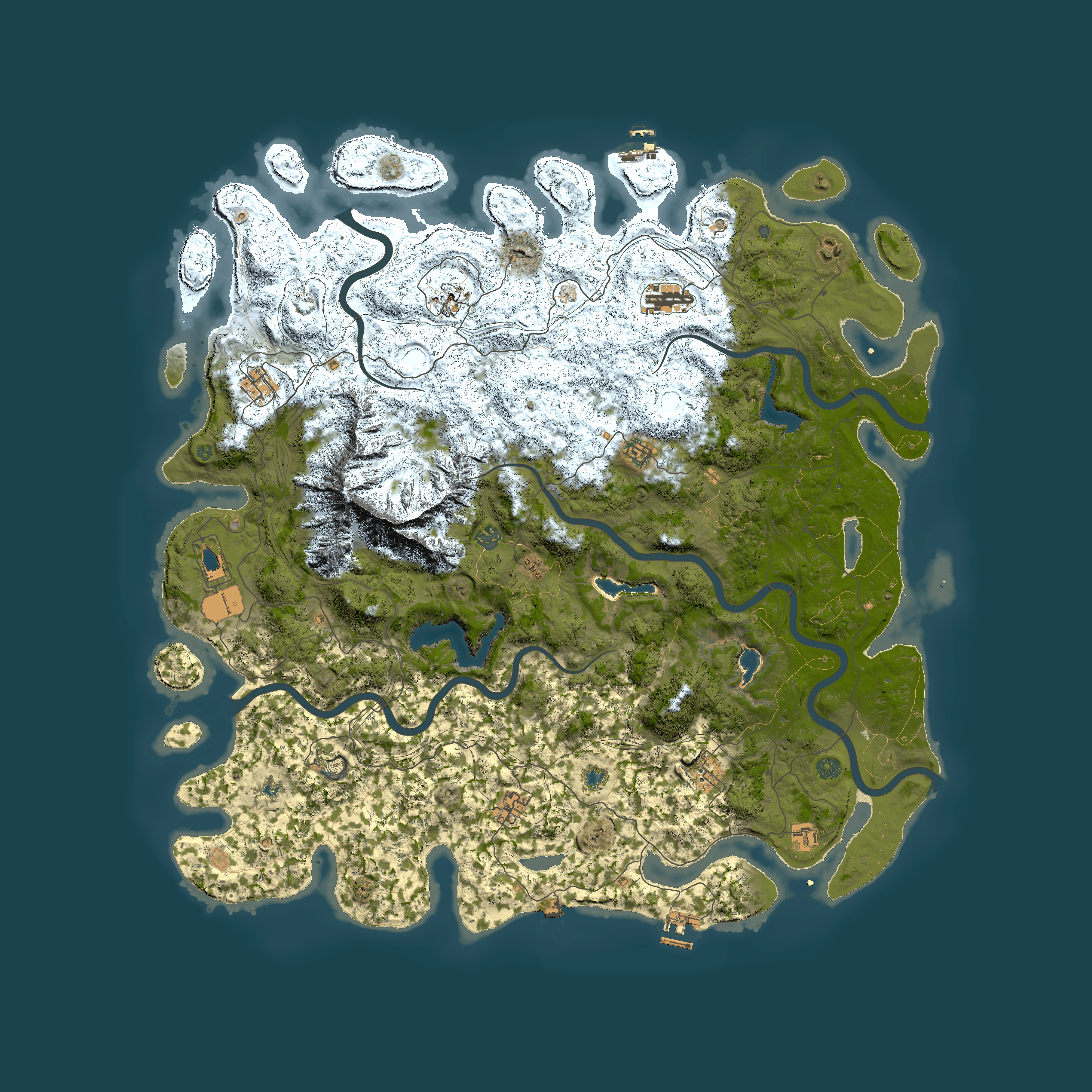 Full top-down render of Rust map seed 2099806554, 5500x5500m