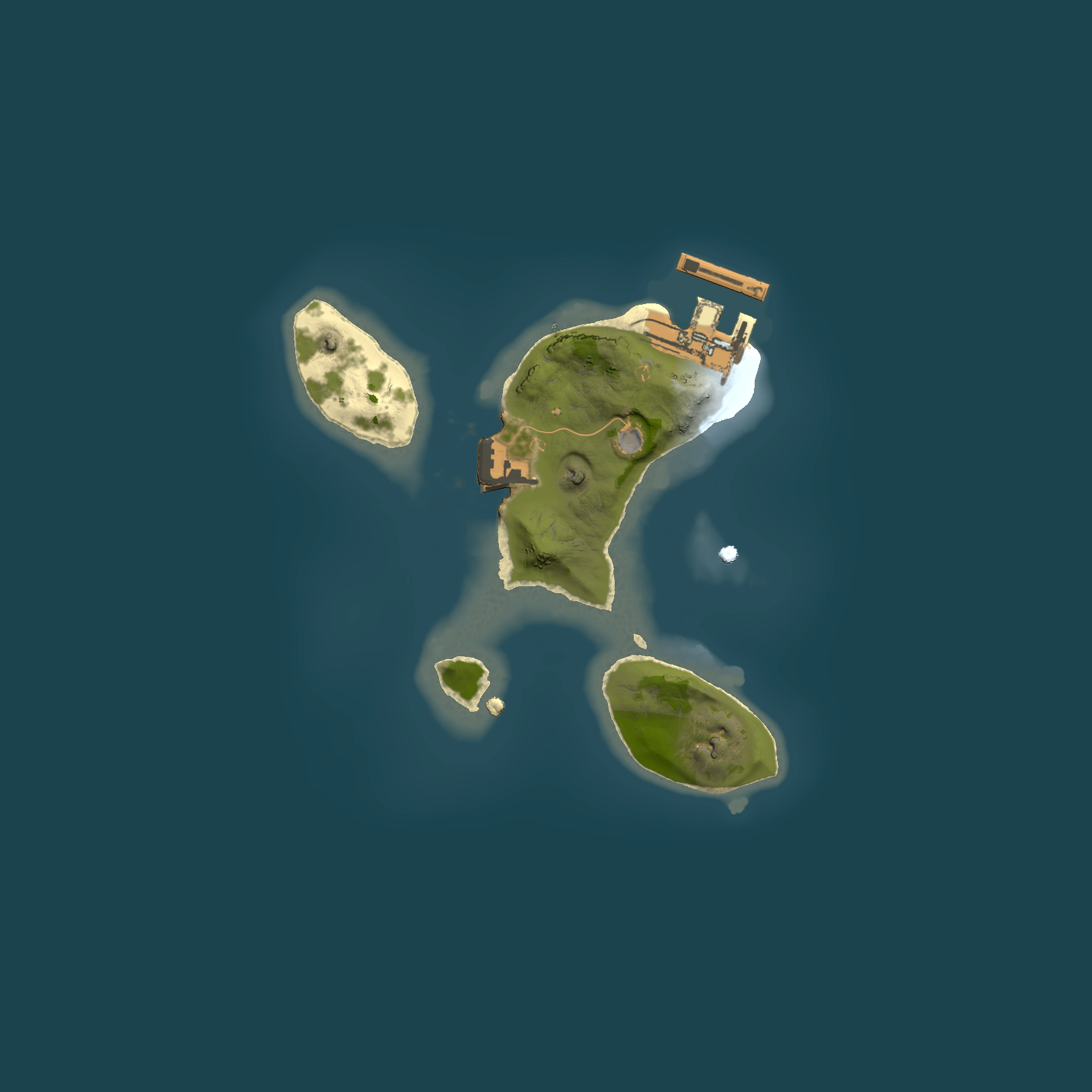Full top-down render of Rust map seed 688433518, 1500x1500m