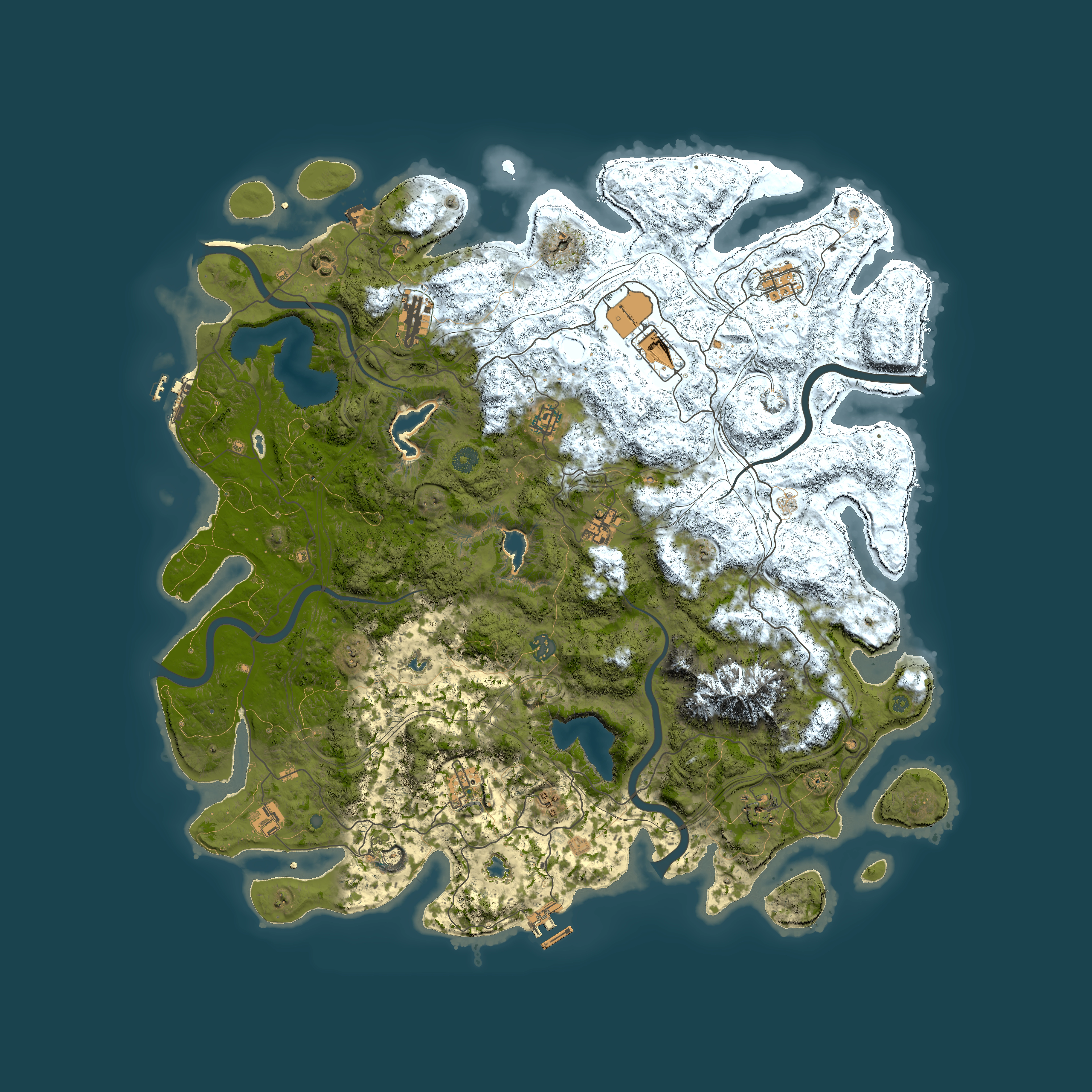 Full top-down render of Rust map seed 797382965, 5000x5000m