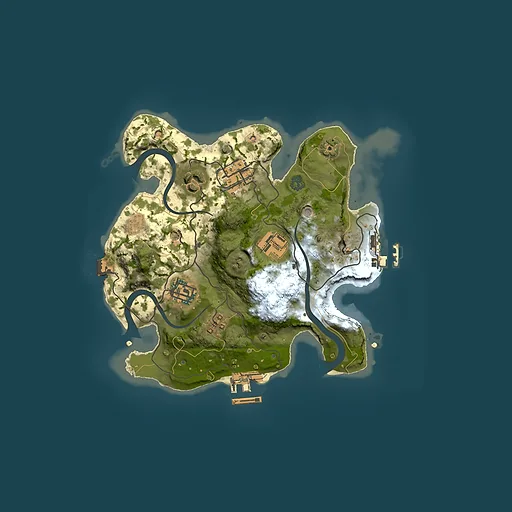 Rust map seed 2119358612, 2500x2500m top-down preview