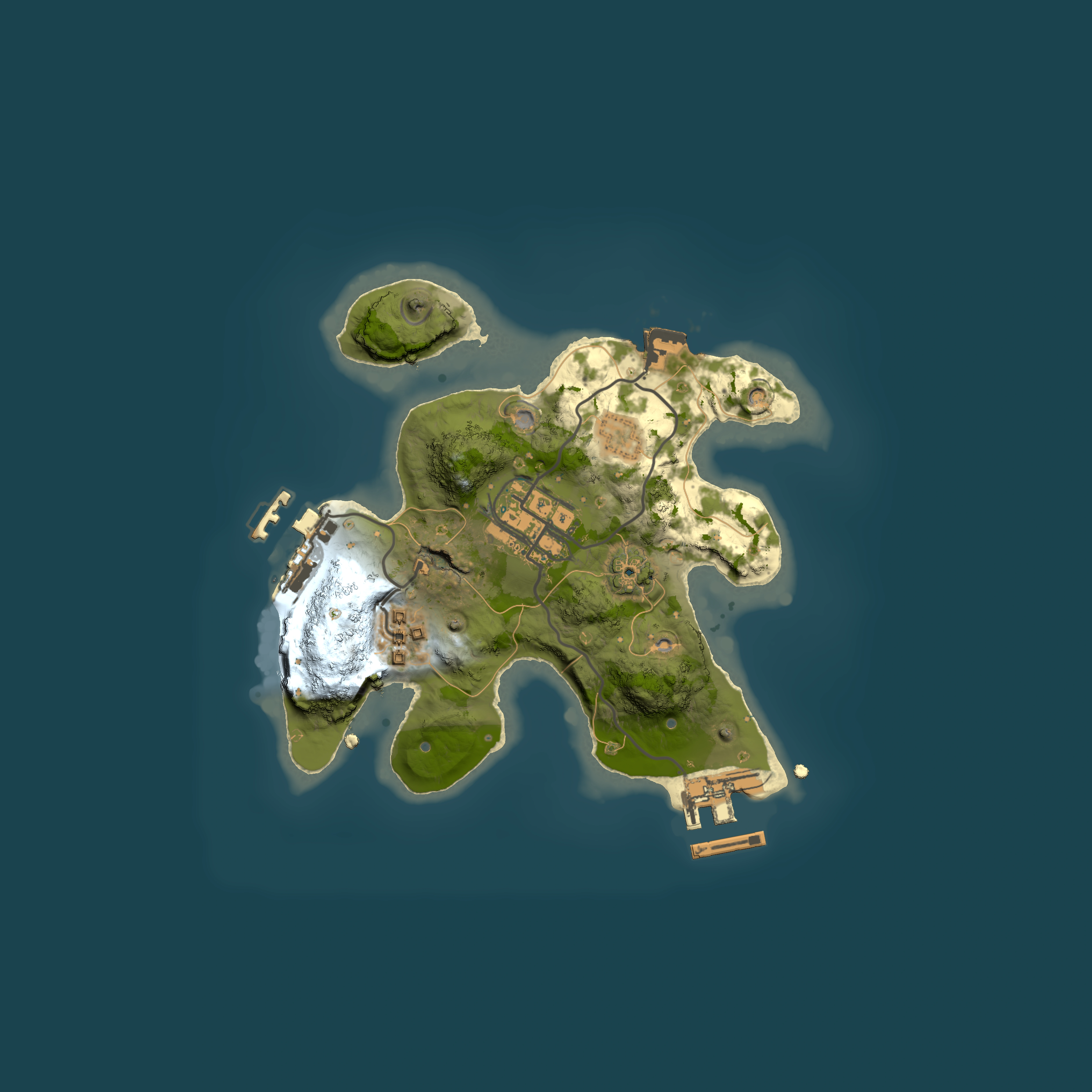 Full top-down render of Rust map seed 560240625, 2000x2000m