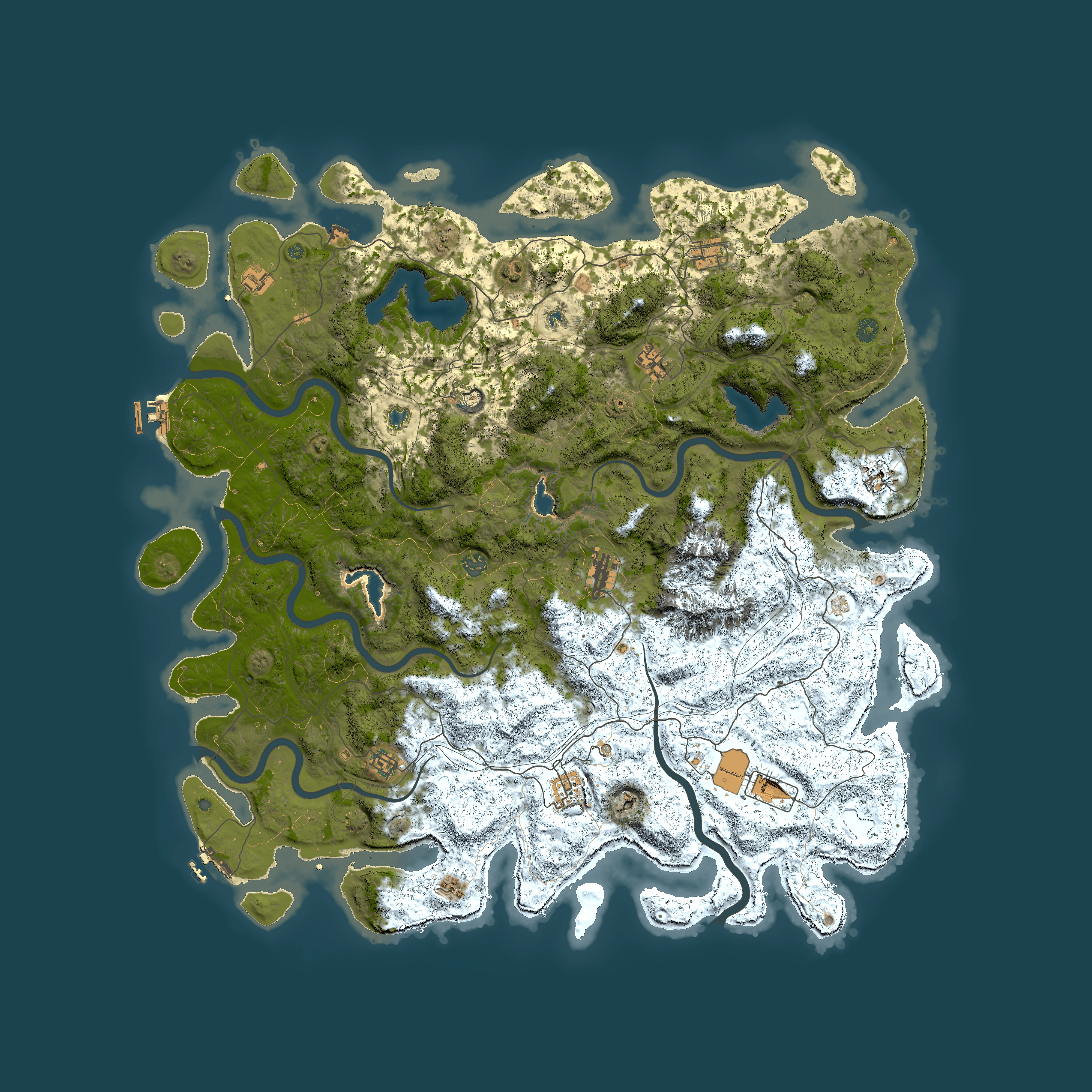 Full top-down render of Rust map seed 1248727033, 5500x5500m