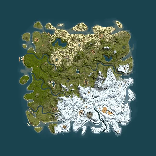 Rust map seed 1248727033, 5500x5500m top-down preview