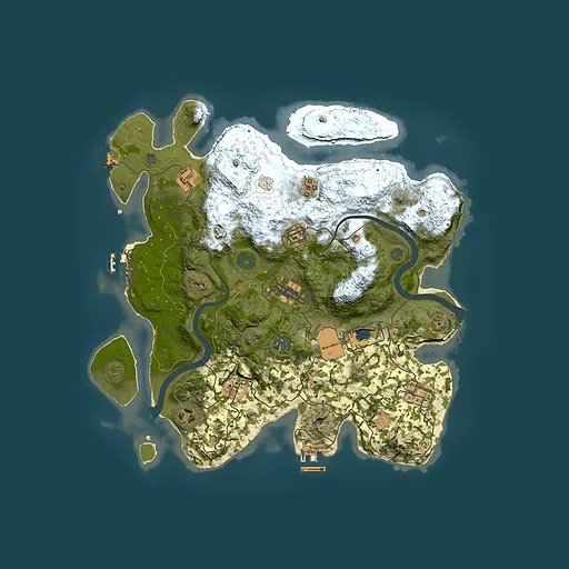 Rust map seed 1790462266, 3500x3500m top-down preview