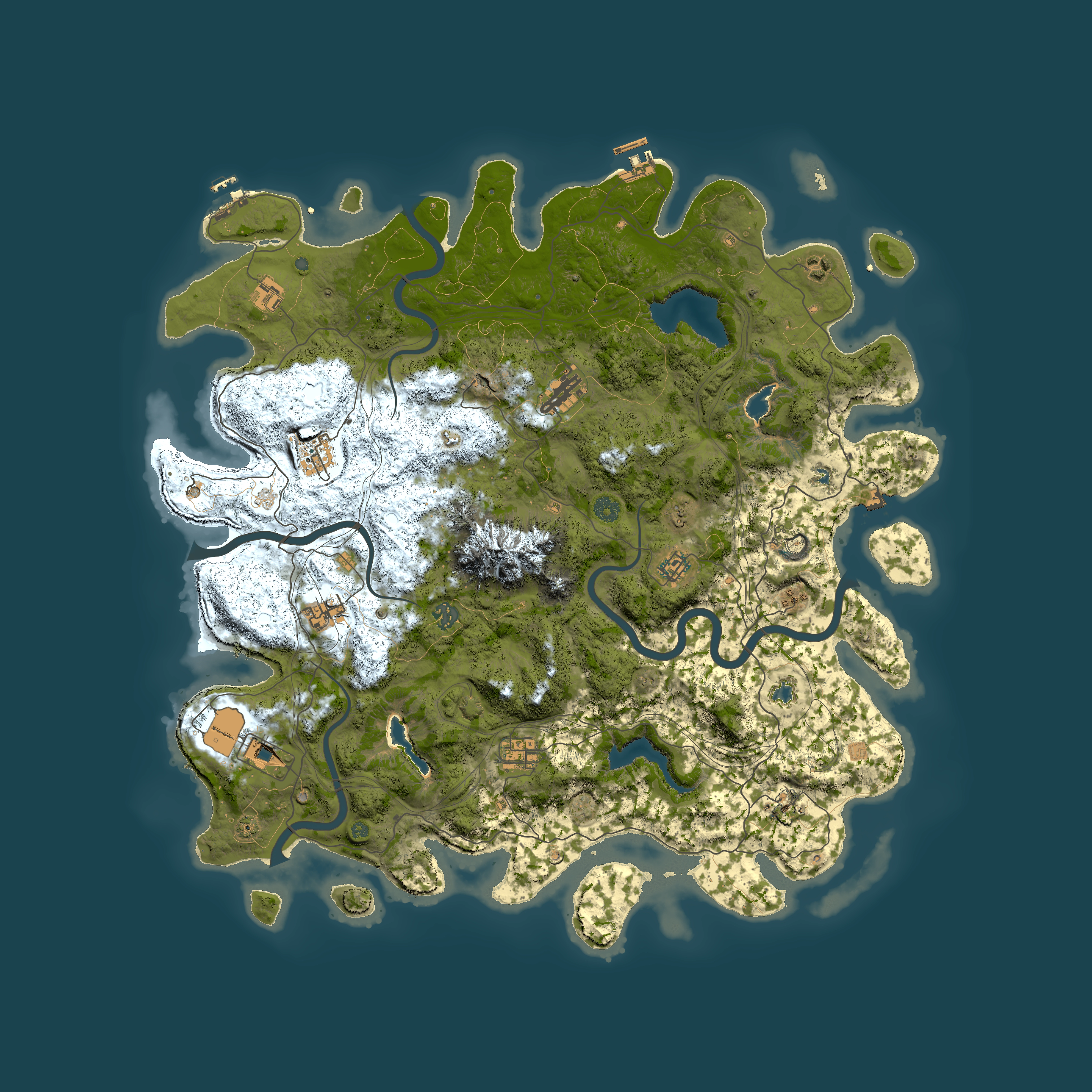 Full top-down render of Rust map seed 1569635288, 5000x5000m